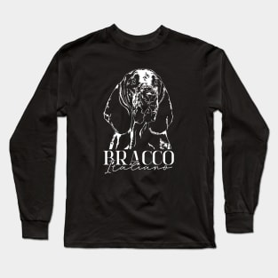 Bracco Italiano Dog Portrait Long Sleeve T-Shirt